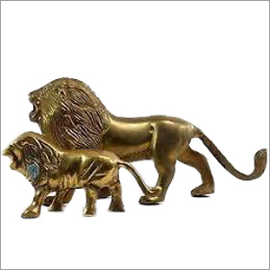 Brass Lion Statue
