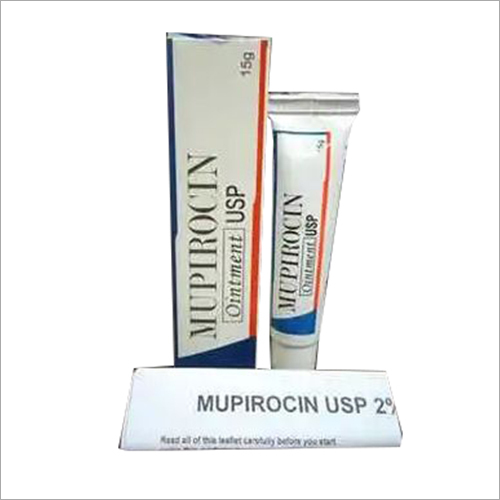 Mupirocin Ointment - 15gm, WHO-GMP Certified, Topical Antibiotic for Gram-Positive Bacteria Including MRSA, Inactive Against Most Anaerobic Bacteria, Customizable Packaging