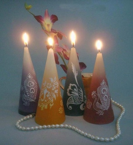 Decorative Cone Candles