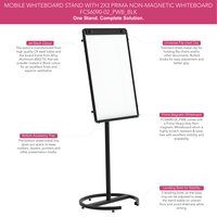 Flip Chart Stand with Melamine Coated White Board  FCS 6090-02 PWB