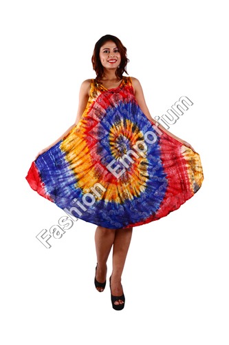 Multicolor Rayon Dress