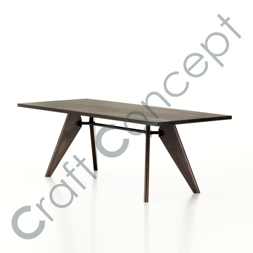 Wood & Metal Pipe Coffee Table No Assembly Required