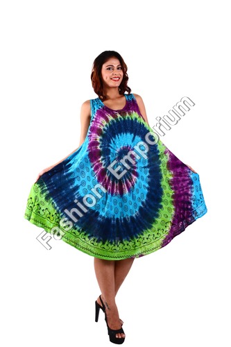 Multicolor Rayon Dress
