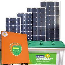 Luminous Solar Panel, Inverter & Batteries