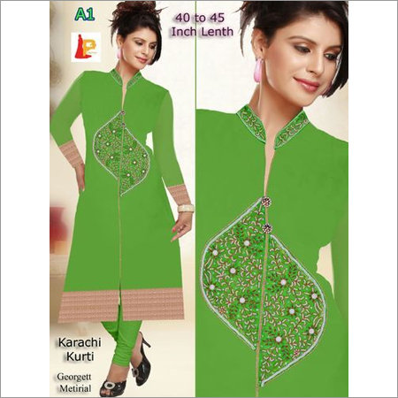 Karachi Georgette Kurti