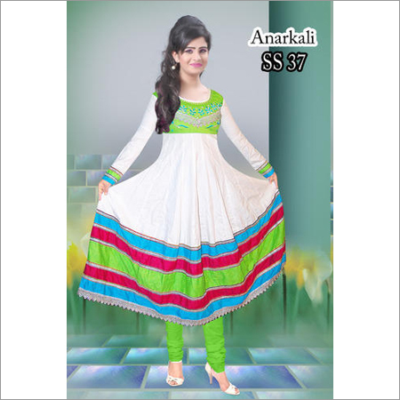 Ladies Fancy Cotton Anarkali Kurti
