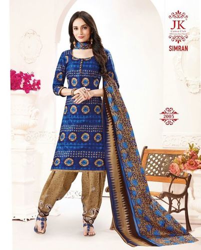 UNSTITCHED COTTON PRINTED SALWAR KAMEEZ