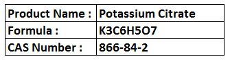 Potassium Citrate - White Crystalline Powder Formula K3C6H5O7 | Non-Irritating Effective Diuretic for Pets