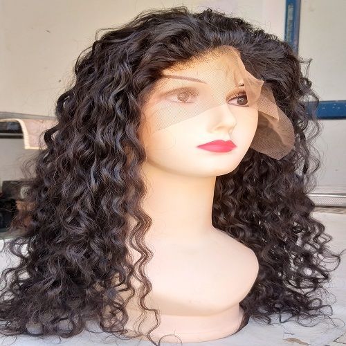 Natural Virgin Indian Curly Hair Wig