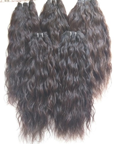 100% Indian Temple Donated Natural Indian Natural Color Wavy Human Hair