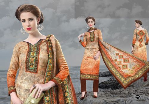 UNSTITCHED PASHMINA FABRICS DRESS MATERIALS