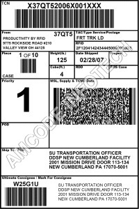 Shipping Barcode Labels