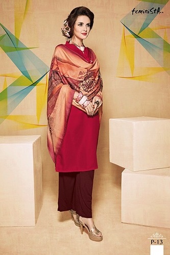 PASHMINA FABRICS FANCY KURTI