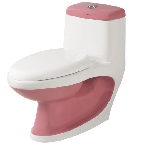 Dual Color One Piece Toilet