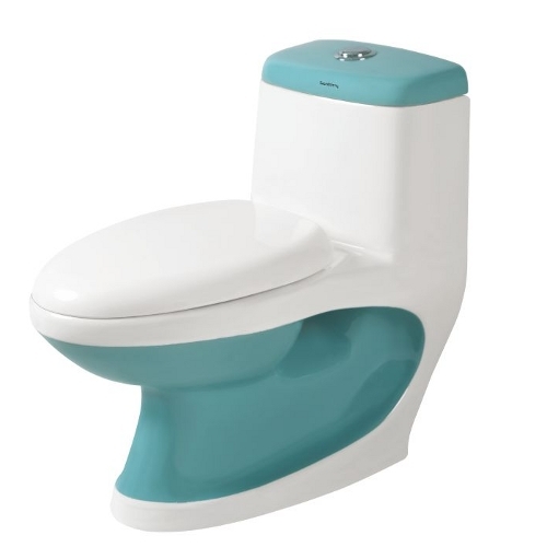Ceramic Dual Color One Piece Toilet