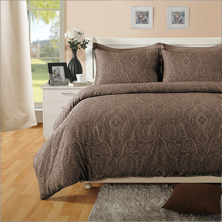 As Per Required Paisly Cotton Brown Bed Sheet