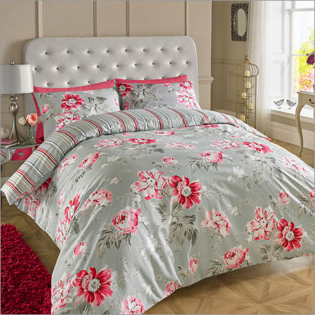 As Per Required Silver Grey Printed Bed Sheets