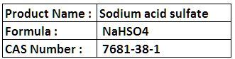 Sodium acid sulfate