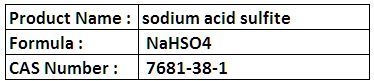 Sodium Acid Sulfite