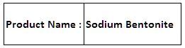 Sodium Bentonite
