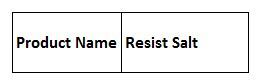 Resist Salt