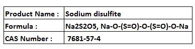 Sodium disulfite