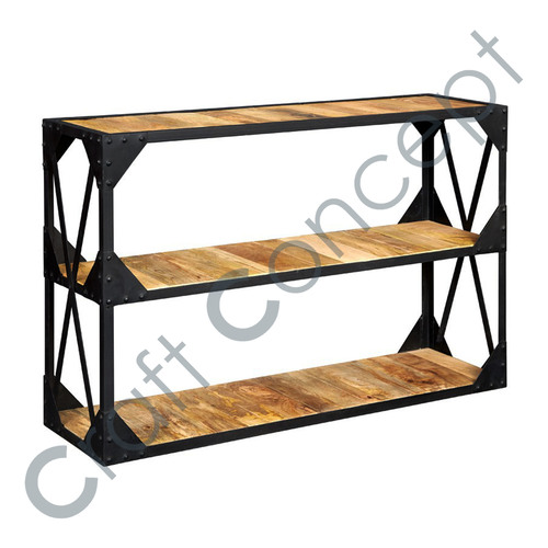 Wood & Metal Console No Assembly Required