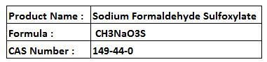 Sodium Formaldehyde Sulfoxylate