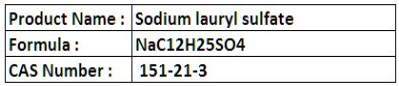 Sodium lauryl sulfate
