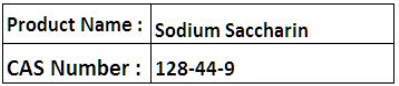 Sodium Saccharin