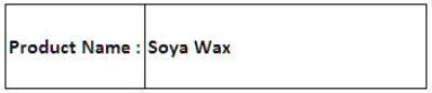 Soya Wax
