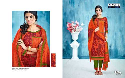 PRINTED COTTON UNSTITCHED SALWAR KAMEEZ