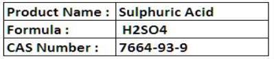 Sulphuric Acid - Colorless, Boiling Point 337 °C, CAS 7664-93-9 | High Acidity, Strong Dehydrator, Industrial Reagent
