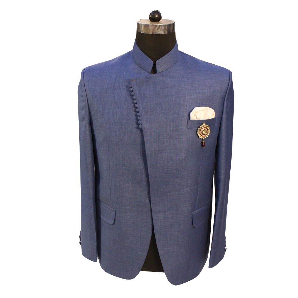 Men's Jodhpuri Blue Color Suit