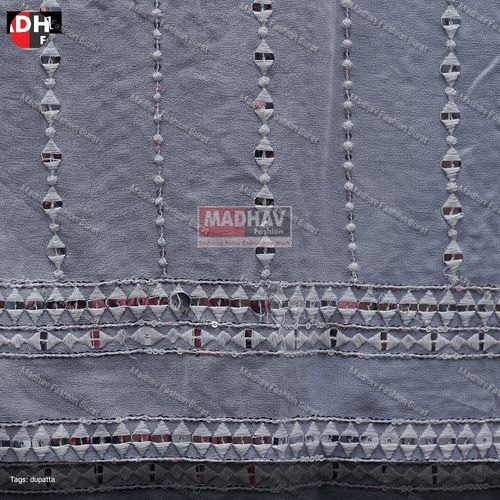 Premium Embroidered Dupatta Fabric made by Madhav Fashion