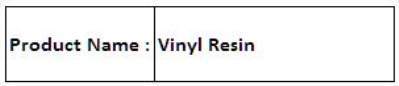 Vinyl Resin