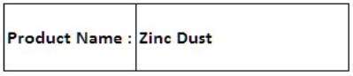 Zinc Dust