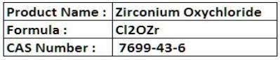 Zirconium Oxychloride