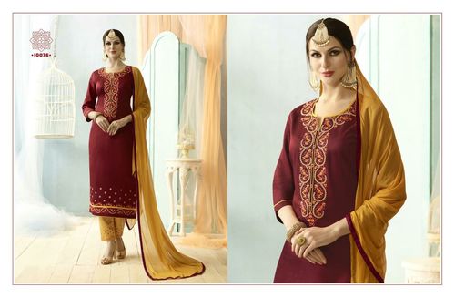 COTTON PRINTED WORK SUITS