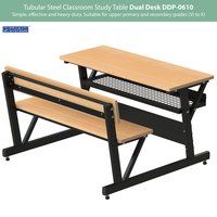 Tubular Steel Classroom Study Dual Desk DDP-0610