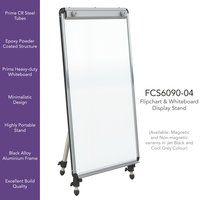 Flip Chart Stand with Resin Coated White Board FCS 6090-04 PRMWB