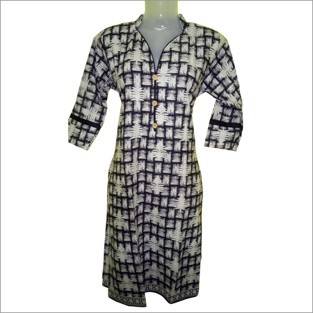 Ladies Black Cotton Kurti