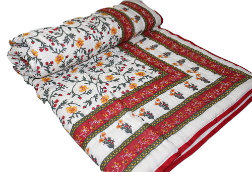Printed Pure Cotton Quilt Size: King
