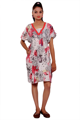 Plus Size Cotton Women Fit And Flare Red Dress