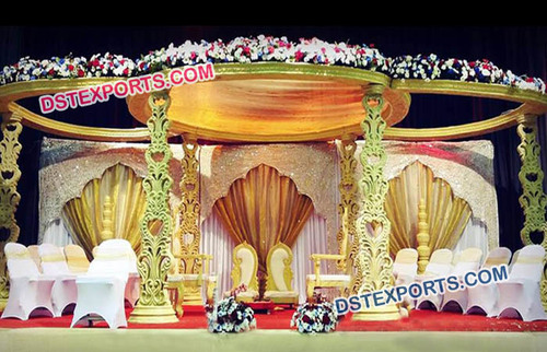 Hindu Wedding Wood Carved Mandap