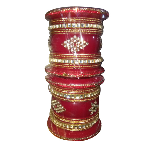 Bridal Chura - Acrylic with Glass Beads | Polished Finish, Non-Allergic, Ideal for Weddings and Gifting, Elegant Modern Design