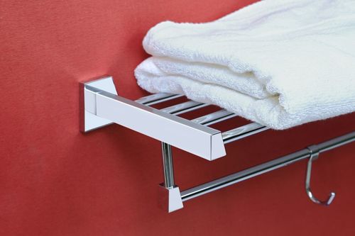 Brass Towel Shelf Brass Towel Bar and Hook