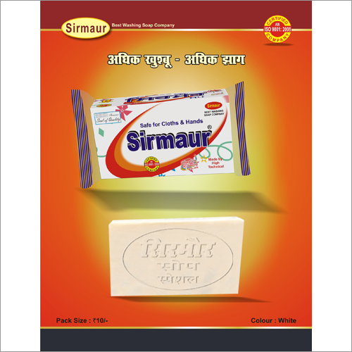 Sirmaur Soap - 100g Floral White Bar | Gentle on Skin, Cleans Effectively, Long-Lasting, Affordable for Laundry