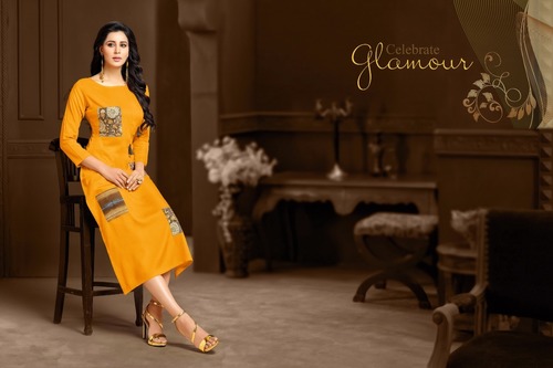 RAYON PRINTED FABRIC KURTI