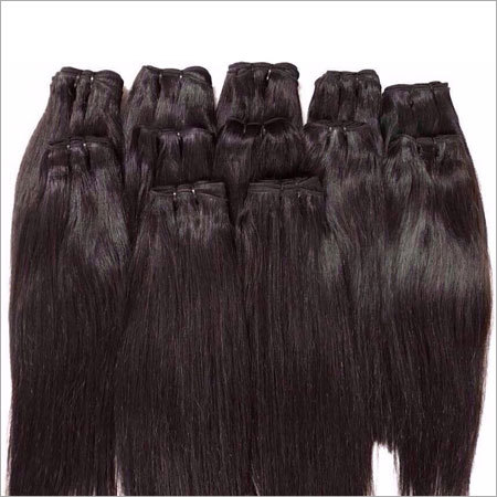 Virgin Remy Natural Black Straight Wefts